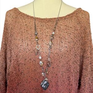 🍁HOST PICK🍁 NWT Chico’s Leafy Petal Reversible Necklace